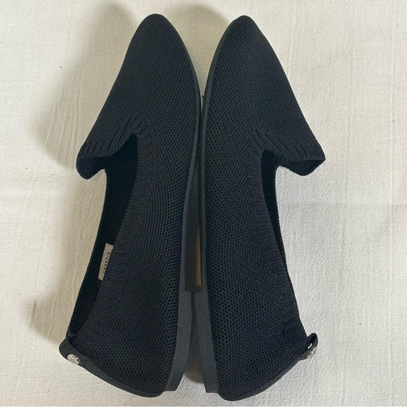 Danskin Dream Knit Ribbed Ballet Flats-Black-Women Size 7 - Picture 6 of 12